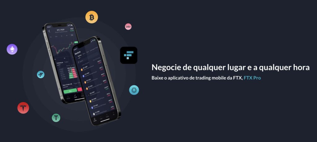 Aplicativo de celular FTX – iOS e Android